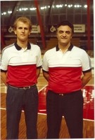Joaqun Costa (2 entrenador) y Rudy D'Amico (entrenador)