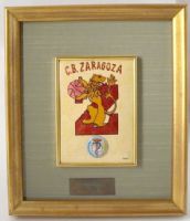 Placa entregada por el Club en la Fiesta Fin de Temporada<br>  'En Agradecimiento a GAUDENCIO ZOPPETTI'
